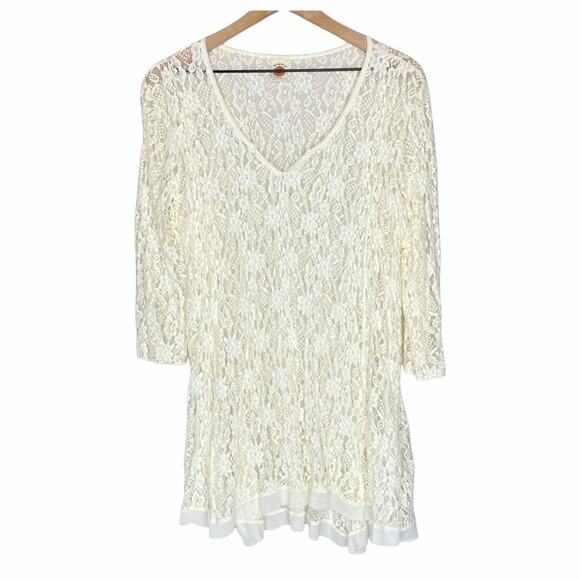 Marigold LA Lace Tunic/ Mini Dress/ Swim Suit Cover Up OS - Picture 1 of 6
